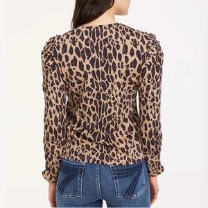 7 for All Mankind Leopard Print long Sleeve Top